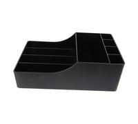 MOTHNUR Portable Coffee Condiment Organizer Box with Compartments for Sugar Tea Bags Candy Storage High-Grade Plastic Holder for Coffee Station and Desktop Decoration