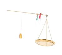MOTHNUR Portable Copper Gram Scale for Traditional Chinese Medicine Precise Handheld Weighing Tool for Herbal Ingredients Compact Mini Scale for Baking Cooking Travel and Small Business