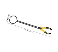 MOTHNUR Portable Crucible Tongs with Yellow Handle Sturdy Lightweight Clamp for Melting Casting Refining Precious Metals Large Opening Crucible Clamp Tool for Jewelry Making and Chemical