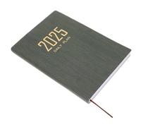 MOTHNUR Portable Daily Planner Notebook Lightweight Student Schedule Book with Monthly Index Compact Writing Agenda for Office and Travel Dark Green Cover