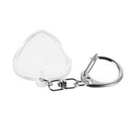 MOTHNUR Portable Guitar Pick Storage Box with Clear Case and Heart Shaped Keychain Standard Holder for Easy Access and Loss Prevention for Music Enthusiasts and Players