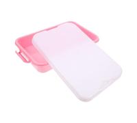 MOTHNUR Portable Large Capacity Sandbox with Lid Double Handle Small Plastic Storage Box for Outdoor and Indoor Organization Multipurpose Craft Organizer Tray in Pink