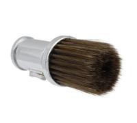 MOTHNUR Professional Neck Duster Brush for Barbers Silver Multipurpose Hair Cutting Cleaning Tool for Salon and Men’s Beard Care