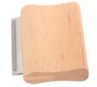 MOTHNUR Professional Wooden Horse Grooming Brush with Metal Teeth Curved Handle for Comfortable Grip Shedding and Dirt Removal for Horses Dogs Cats and Livestock Reusable and Easy to Clean