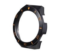 MOTHNUR Protective Watch Shell Compatible with Huawei Ultra-light Dual-color Scale Cover in Black Orange Flexible Watch Accessory for Stylish Personalization