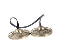 MOTHNUR Pure Copper Meditation Cymbal Bell Handmade Percussion Instrument for Yoga Mindfulness and Buddhist Prayer Small Sound Chime for Positive Energy and Relaxation