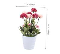 MOTHNUR Realistic Faux Potted Flower Bonsai Decor Fade-resistant Artificial Plant for Indoor Office Living Stable Material Small to Medium Home Greenery Accent