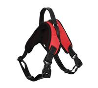 MOTHNUR Red Mesh Dog Harness Large for Medium and Large Dogs Quick Release Buckle Comfortable Control Vest for Walking and Running