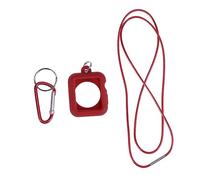 MOTHNUR Red Silicone Pendant Case for Watch Series Lightweight Protective Shell with Hang Design and Fixed Ring Full Side and Corner Coverage for Watch Accessories