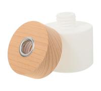 MOTHNUR Refillable 100ml Frosted Glass Aroma Diffuser Bottle with Wooden Cap, Fragrance Storage Jar for Home Fragrance, Desktop Reed Oil Diffuser Suitable for Living Room and Bedroom