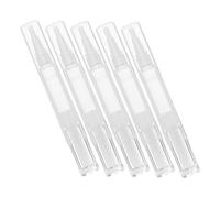 MOTHNUR Refillable Nail Oil Pen and Lip Gloss Tube Set 5pcs 5ml Vacuum Twist Brush Applicator for Cuticle Oil Face Paint - Portable Cosmetic Dispenser for Travel and Daily Use