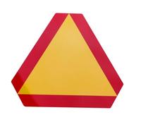 MOTHNUR Reflective Safety Warning Sign for Slow Moving Vehicles Weatherproof Triangle Board for Cars Trucks Golf Carts High Visibility Yellow Reflector for Road Safety and Emergency Use