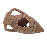 MOTHNUR Reptile Hideout Decoration Oval Cave Safe Hiding Place for Snakes Turtles Geckos and Frogs Natural Landscaping Accessory for Terrariums and Crawler Boxes Cozy Reptile Enclosure