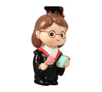 MOTHNUR Resin Graduation Cake Topper Miniature Graduate Figurine Dessert Ornament for Party Decor Safe Food-contact Material Suitable for Graduation Cakes and Cupcakes