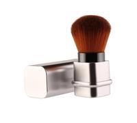 MOTHNUR Retractable Powder Brush Makeup Professional Multi-functional Plastic Blush Brush Silver Fashion Style for Home Use