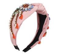 MOTHNUR Retro Style Girl Hairband Rhinestone Embroidery Headdress for Weddings Parties Daily Dress Decor Elegant Chic Hair Hoop for Women