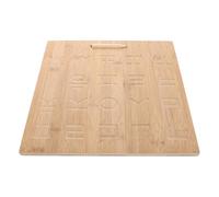 MOTHNUR Reusable Double-Sided Bamboo Writing Board for Preschool Handwriting Tracing Tool with Grooved Surface for Korean Letter Practice Writing Reinforcement Safe Rounded Edges