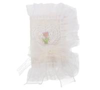 MOTHNUR Reusable Lace Book Cover for Hardcover Books Wear Resistant Scratch Protective Sleeve with Tie Strap Diaries