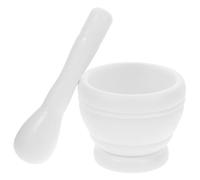 MOTHNUR Reusable Plastic Garlic Mortar Pestle Set Small Bowl for Grinding Garlic Spices Pepper and Herbs Ergonomic Handheld Masher for Kitchen and Home Use