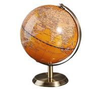 MOTHNUR Rotating Earth Globe Ornament Desk World Globe with Detailed English Map for Office and Living Educational Geography Exploration Sphere for Classroom and Home Decor