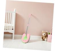 MOTHNUR Rotating Head Cleaning Mop with Cartoon Dinosaur Design Mini Pretend Play Cleaning Tool for Small Handheld Reusable Mop for Learning Responsibility and Teamwork at Home