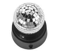 MOTHNUR Rotating LED Strobe Light with Glass Mirror Reflection and Easy to Clean Tabletop Lamp for Ktv Bars and Outdoor Stages Portable Design with Simple Switch Operation Battery Not
