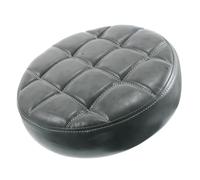MOTHNUR Round Office Stool Seat Cushion Replacement, Fake Leather Padded Round Seat Mat for Home and Bar Stools, Comfortable Office Seating Pad, Grey Nine-Grid Design