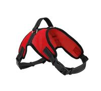 MOTHNUR Saddle Style Red Mesh Dog Harness for Medium Large Dogs S Breathable Fabric with Quick-release Buckle for Comfortable Walking and Movement