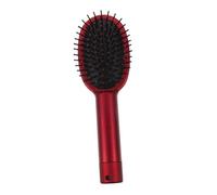 MOTHNUR Secret Compartment Hair Brush with Durable Plastic Comb Multifunctional Hidden Storage Box for Money Jewelry Documents Portable Red Styling Tool for Women and Men