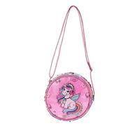 MOTHNUR Sequined Fantasy Creature Crossbody Bag Girls Glitter Waist Pouch Pink Rainbow Sparkle Decorative Coin Purse Kids Shoulder Pouch for Casual Travel