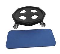 MOTHNUR Silent Sliding Discs for Exercise with Knee Cushion Portable Abdominal Training Plate for Core Strengthening Fitness Board for Home Workout and Full Body Sculpting Random Color