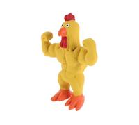 MOTHNUR Silicone Screaming Chicken Dog for Small to Medium Dogs Muscle Chicken Squeaky Chew for Stress Relief Anxiety Management and Interactive Play