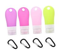 MOTHNUR Silicone Travel Bottles Toiletry Dispenser for Blue Water Bottle Chilli Filtered Water