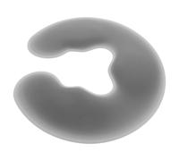 MOTHNUR Silicone U-Shaped Bed Massage Pillow with Face Hole for Downward Facial Support Spa Cushion for Beauty Salon Skin Care and Relaxation Therapy in Grey