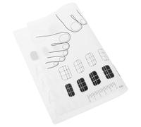 MOTHNUR Silicone Work Mat Silicone Paint Mat for Nail Art Practice with Palette Cup Non-Stick Reusable Design for Manicure Technicians Beginners DIY Nail Design Transfer on Hands Or Tables