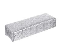MOTHNUR Silver Rectangular Nail Art Hand Rest Pillow for Manicure Soft Wrist Support Cushion for Salon and Home Use Protects Workbench From Dust Flexible and Easy to Clean for Nail Techs
