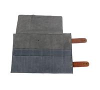 MOTHNUR Slot Leather Hairdressing Scissor Pouch Rolling Bag for Barbers and Stylists Organizer for Combs Clippers Shears Space-Saving Salon Tool Holder