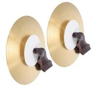 MOTHNUR Small Alloy Hand Cymbals for Finger Rope Lightweight Percussion Musical Instruments for Band Performance and Music Training Random Color