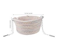 MOTHNUR Small Animal Hammock Easy Installation 3-Layer Warm Hanging Bed for Hamsters Parrots Rats with Soft Cotton and Maze Design 7 Inch Cube Suitable for Cage and Travel