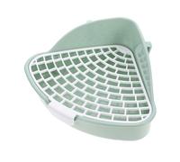 MOTHNUR Small Pet Corner Toilet Rabbit Litter Box Anti-Fall Design Easy to Clean Plastic Potty Trainer for Guinea Pig Hamster Chinchilla Bunny Cage Supplies Indoor Pet Owners