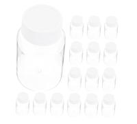 MOTHNUR Small Vials with Lids 25pcs 80ml Plastic Medication Bottles Screw Cap Sample Jars Portable Medicine Storage for Travel and Daily Use