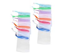 MOTHNUR Soap Foaming Net Saver Bags 30pcs, Exfoliating Handmade Soap Pouch for Face and Body Cleansing, Multi-color, Suitable for Daily Shower and Bath Use Random Color