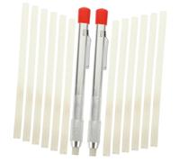 MOTHNUR Soapstone Pen Holder with Refills Textured Grip Welding Marker Pens for Steel Aluminum Iron Removable Clear Marks for Welding Metal Fabrication Construction Car Repair and Boat Use