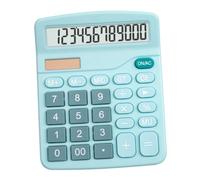 MOTHNUR Solar Calculator with Dual Power Portable Design LCD Display Compact Office Computing Tool for Students and Professionals