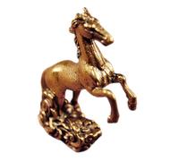 MOTHNUR Solid Brass Horse Sculpture Upward Stepping Design Feng Shui Decor for Home Office Zodiac Wealth Success Figurine Traditional Chinese Style gift for for for for for for for Men