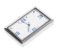 MOTHNUR Square Car Clock with Adhesive for Dashboard Tiny Small Analog Watch for Cars Read Lens Compact Design for Vehicle Home Office Use Dashboard Supplies