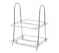 MOTHNUR Stainless Steel Glass Slides Holder Staining Rack Laboratory Slide Storage Stand Portable for Microscope Specimens