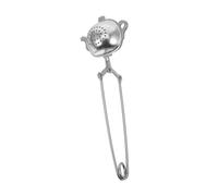 MOTHNUR Stainless Steel Tea Spoon Infuser with Heart-Shaped Handle Snap Tong Tea Strainer for Loose Leaf Brewing Wear-Resistant Filter Tool for Home Office and Restaurants