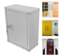 MOTHNUR Stainless Steel Wall Mount Locking Complaint Box Secure Suggestion Donation Storage for Home Office School Multi-functional Phone and Mail Organizer