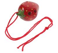 MOTHNUR Strawberry Ocarina Wind Instrument for Beginners Practice Musical with Resonant Sound Craftsmanship Creative Red Fruit Design Random Color